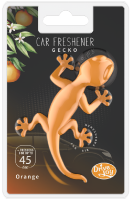 orange car gecko air freshener